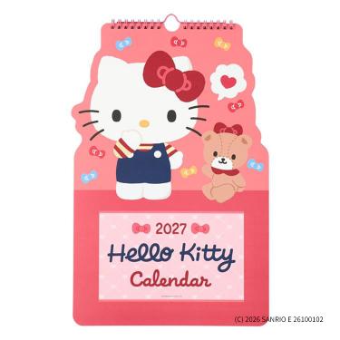 2027年1月始まり 壁掛け ダイカットカレンダー サンリオキャラクタース