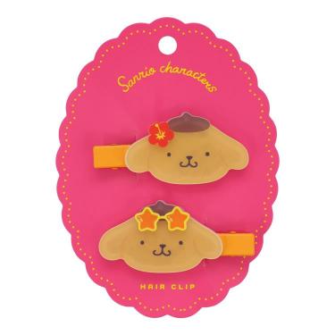 日焼けヘアクリップ ポムポムプリン