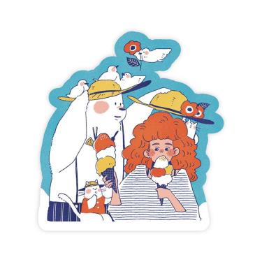 シール oimo あつい夏
