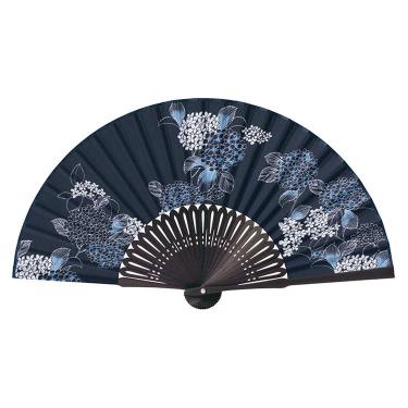 扇子セット 女性用 さくらねこ パープル: ファッション