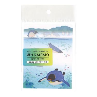 透けるMEMO ペンギン
