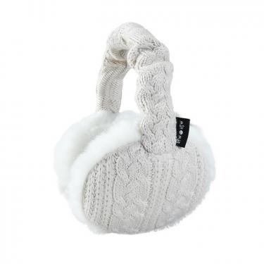 4WAYイヤーマフラー ニット編み ホワイト【ロフト限定】