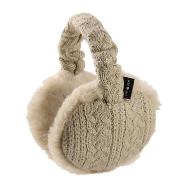 4WAYイヤーマフラー ニット編み ベージュ【ロフト限定】