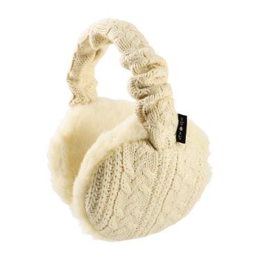 ニット編み4WAYイヤーマフ アイボリー【ロフト限定】