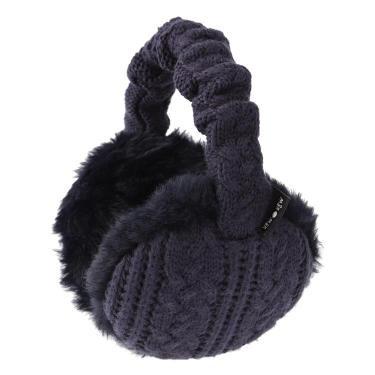 4WAY イヤーマフラー ニット編み ダークネイビー【ロフト限定】