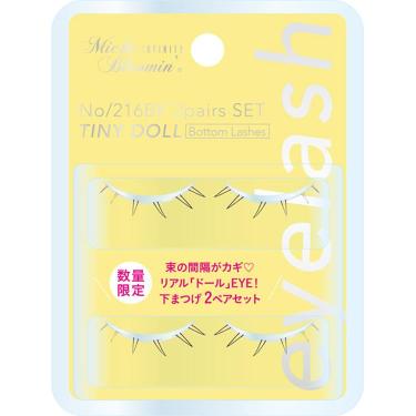 ミッシュブルーミン インフィニティラインボトムラッシュ No.216ブラック タイニードール ボトムラッシュ 2ペアセット【数量限定】