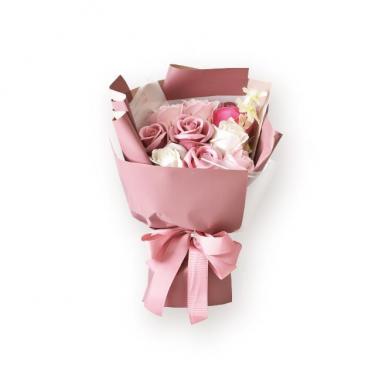 シャボンフラワーブーケ ピンク