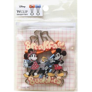 ダブルクリップ ディズニー ミッキー&ミニー