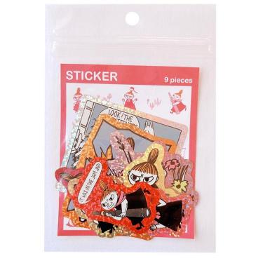 フレークステッカーセット ムーミン リトルミイ 9枚入り