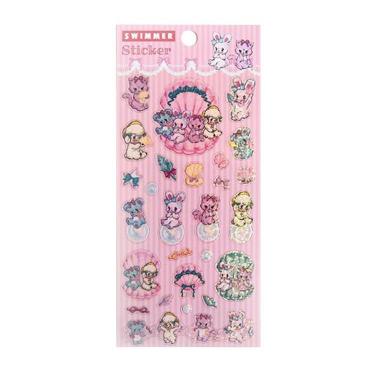 シールシート スイマー マリン ピンク