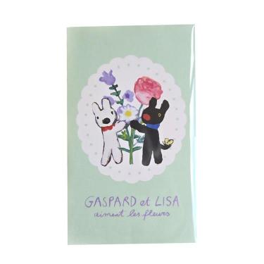 年賀ポチ袋 リサとガスパール 花 グリーン 5枚入り