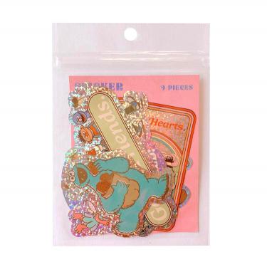 フレークステッカーセット セサミストリート 9枚入り