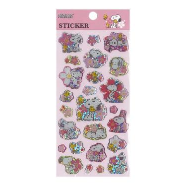 春柄 エポキシステッカー スヌーピー 桜