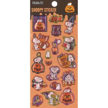 3Dエポキシシール ハロウィン PEANUTS オレンジ