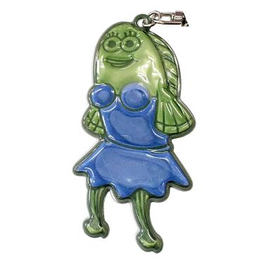 リフレクター キーリング 魚 グリーン
