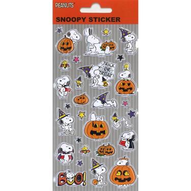 ぷっくりシール ハロウィン PEANUTS オレンジ