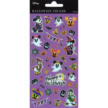 ぷっくりシール ハロウィン ディズニー パープル