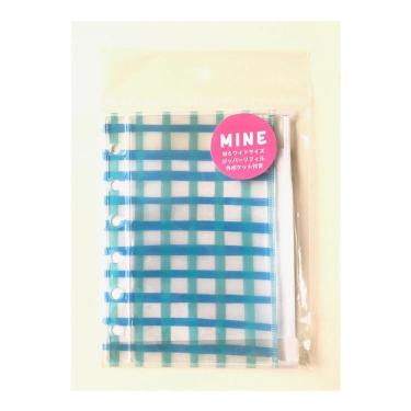 ZIPケース 6穴ワイド Mine ブルー