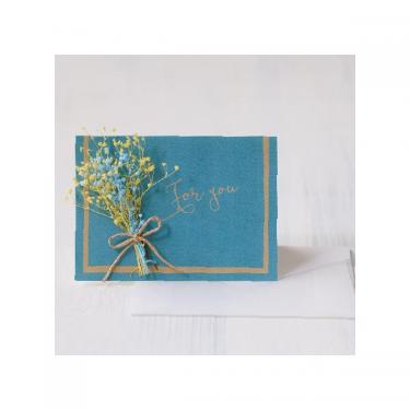 スワッグ付きフォーユーカード ピーコック