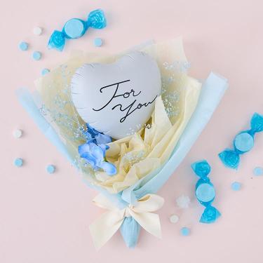 ミニバルーンブーケ ブルーベリー