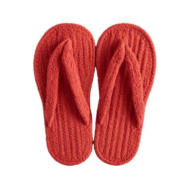 インド綿ルームサンダル Lサイズ 25～28cm レッド