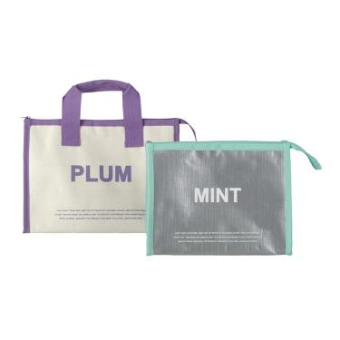 クーラーポーチアンドバッグ シルバー・アイボリー【ロフト限定】