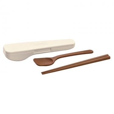 コンビセット　箸１８ｃｍ／スプーン１６ｃｍ　ＣＰＥ－００１　ピュアホワイト　サーモス