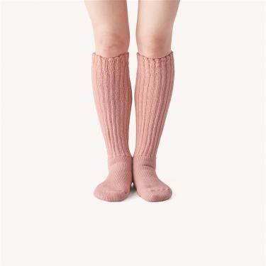 起毛であったかルームソックス ロング ピンク