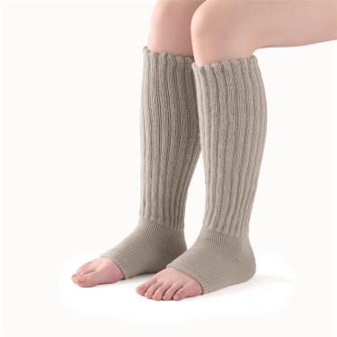 レッグウォーマー ロング グレー