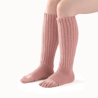 レッグウォーマー ロング ピンク