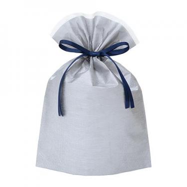 ラッピングバック シャイニー シルバー M