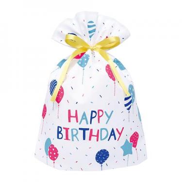 ラッピングバッグ バースデー バルーン
