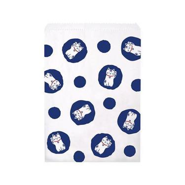 平袋 M まねき猫 青