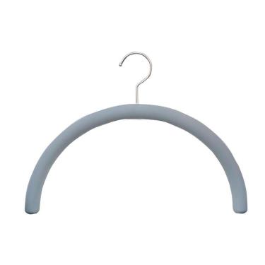 【型崩れ防止】肩をいためない まろやかハンガー ライトグレー