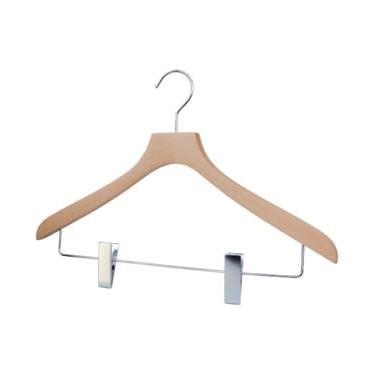 FSC認証木製ハンガー ピンチバー クリア