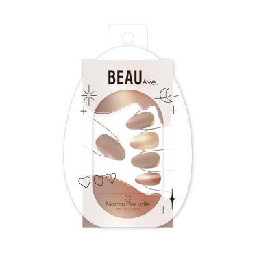 02 マロンピンクラテ ネイルシール