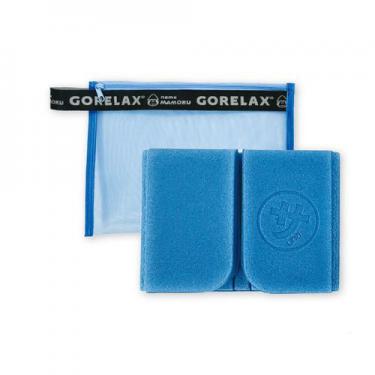 パタッとサ活マット メッシュポーチ入り アクアブルー