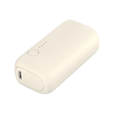 モバイルバッテリー 5000mAh アーモンドミルク