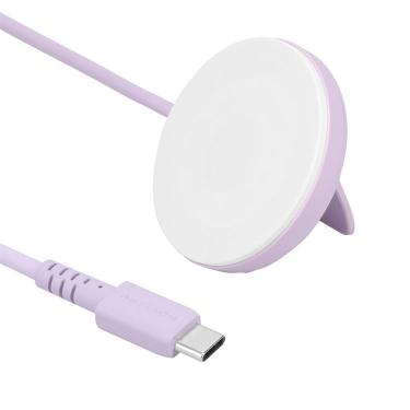 Qi2 マグネット式ワイヤレス充電器 ペールアイリス