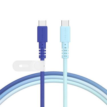 グラデーションケーブル USB-CtoC 1m アクア