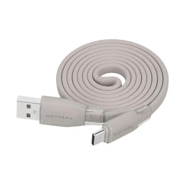 フラットマグネットケーブル USB―A to USBーC 1m ラテグレージュ