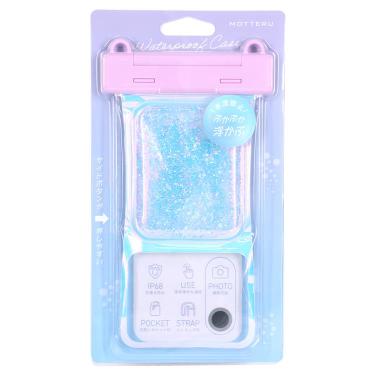 MOTTERU スマートフォン用防水ケース 水にぷかぷか浮かぶ ペールアイリス