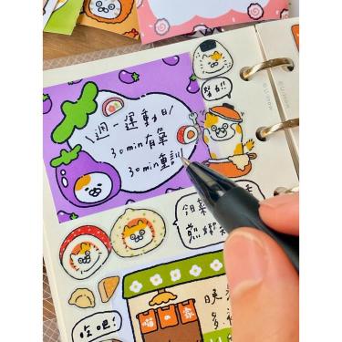 型抜きロール付箋 ニャンコ昭和食堂