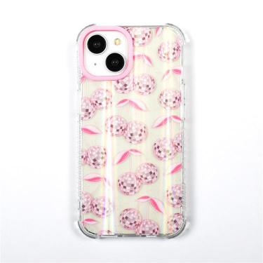 iPhone15用ケース ピンクチェリー スキニーディップ
