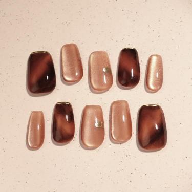 エーネイル ネイルチップ Melt Amber【数量限定】