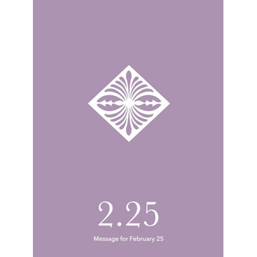 花結びメッセージカード 2月25日