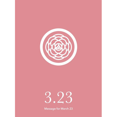 花結びメッセージカード 3月23日