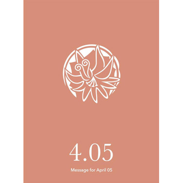 花結びメッセージカード 4月5日