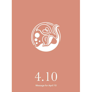 花結びメッセージカード 4月10日