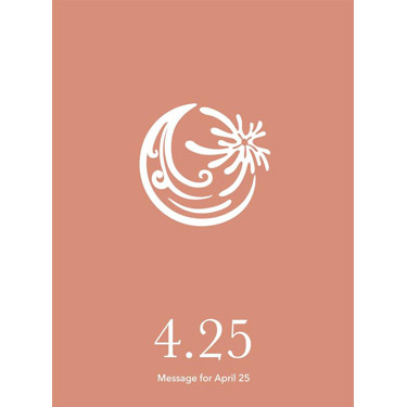 花結びメッセージカード 4月25日